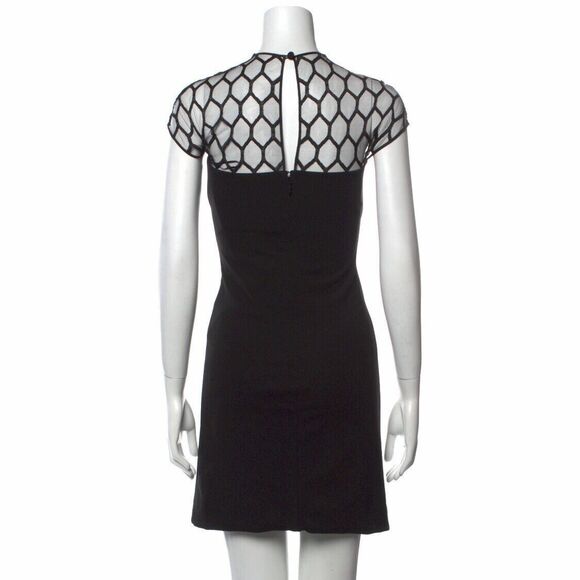 NWT. GUCCI black MESH LACE TOP Cocktail Dress XS - Picture 3 of 7